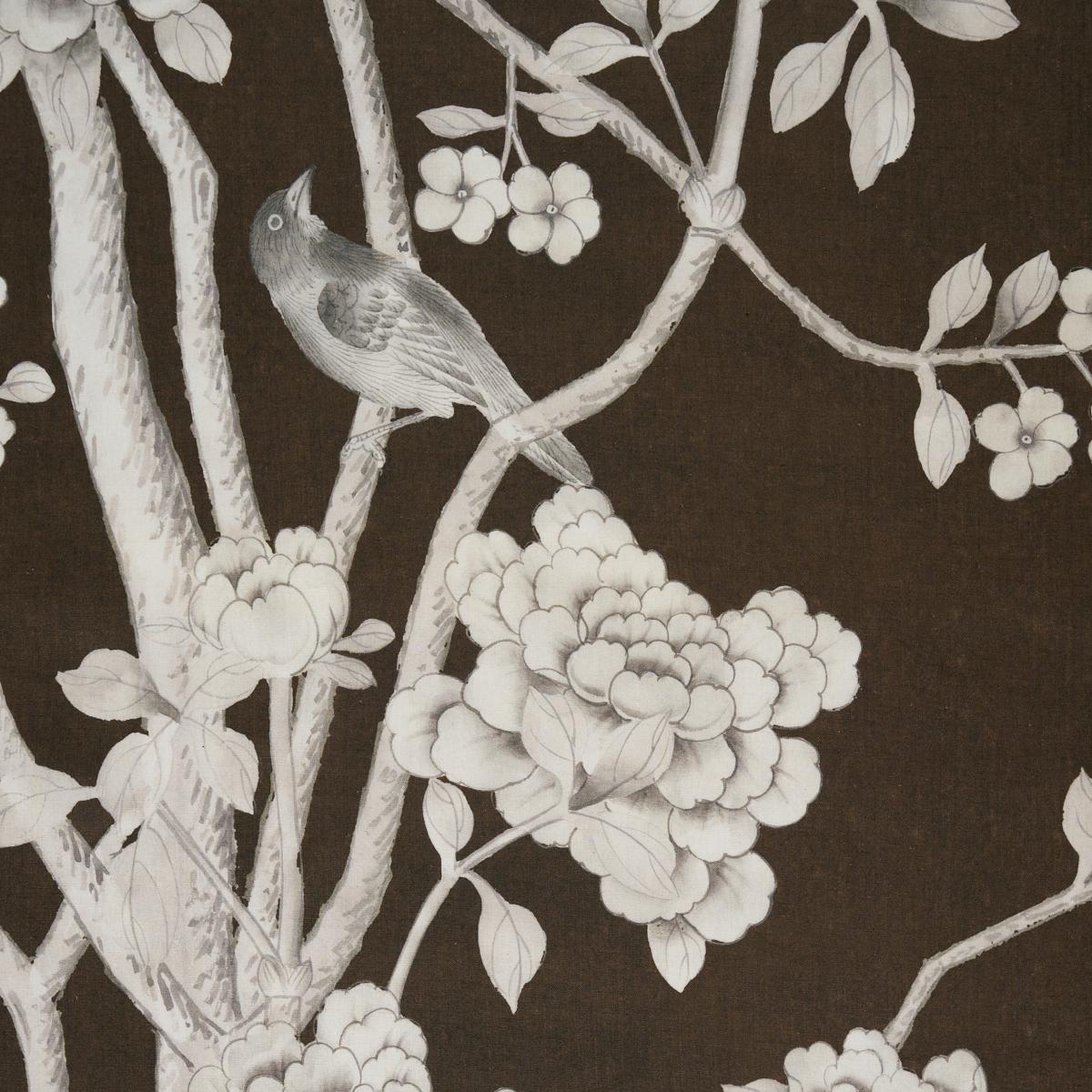 Schumacher Chinois Palais Chocolate Fabric