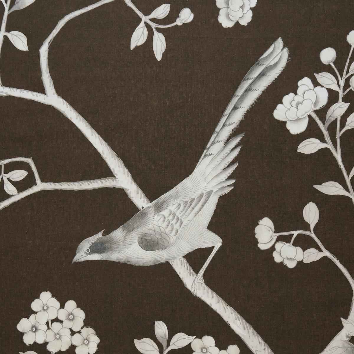 Schumacher Chinois Palais Chocolate Fabric