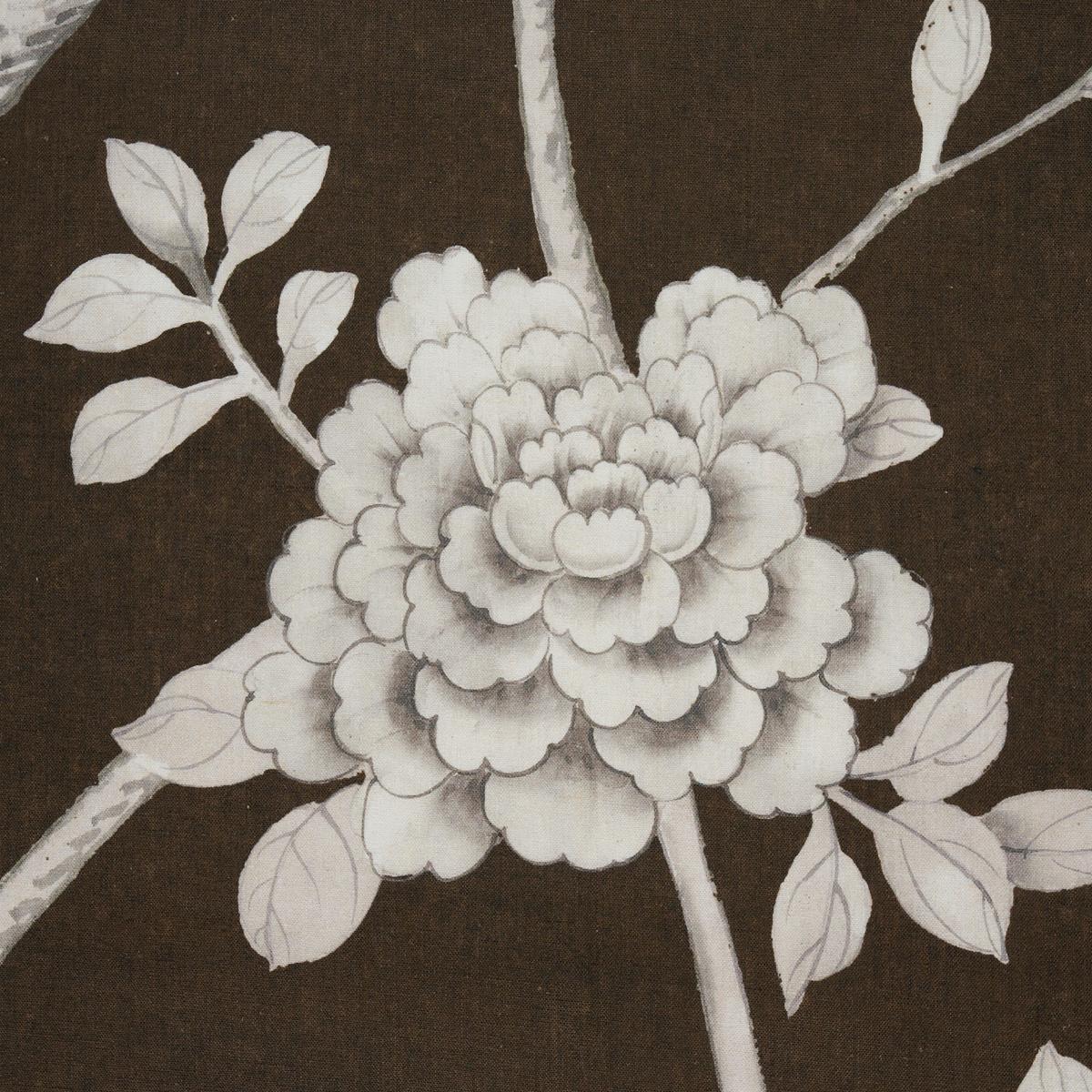 Schumacher Chinois Palais Chocolate Fabric