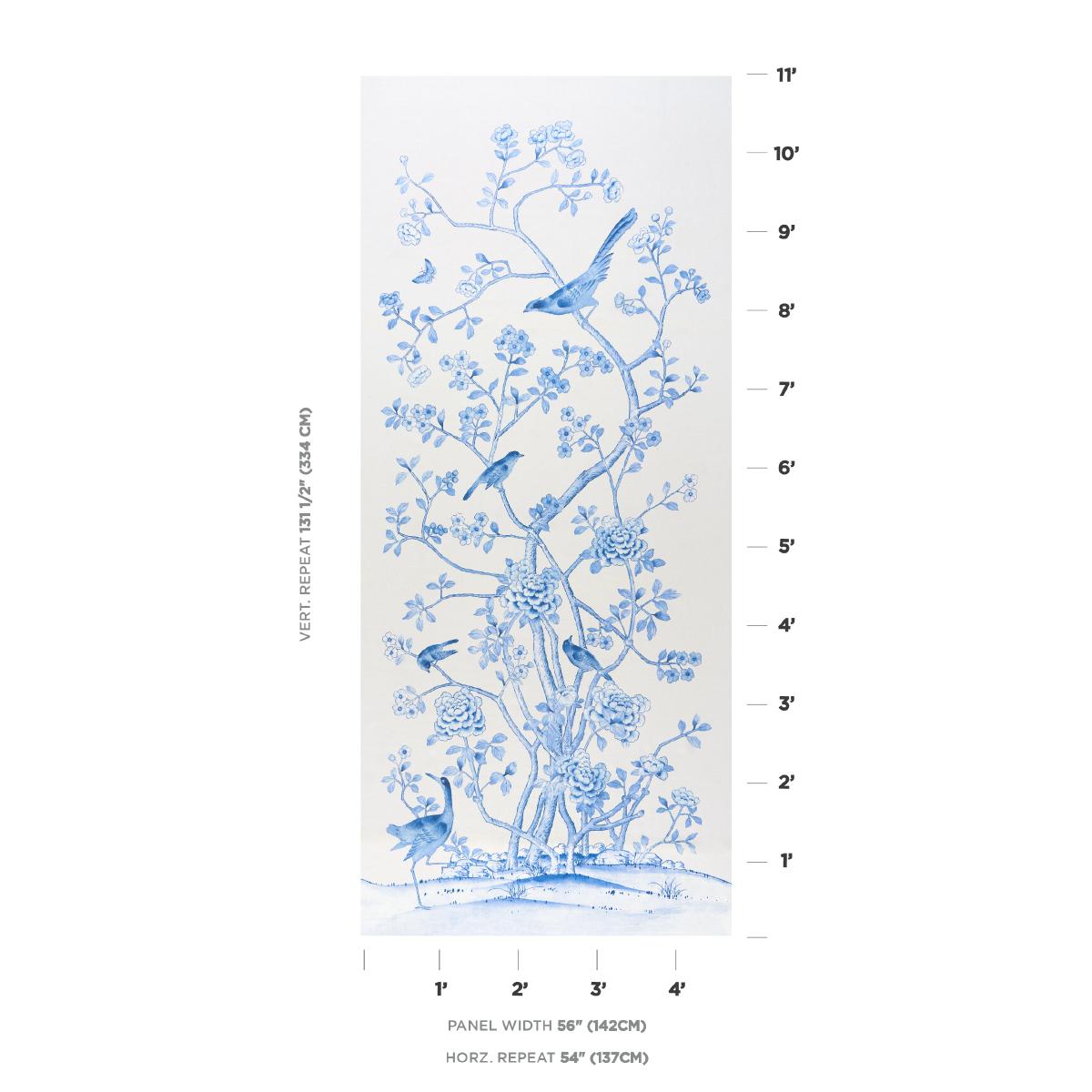 Schumacher Chinois Palais Porcelain Fabric