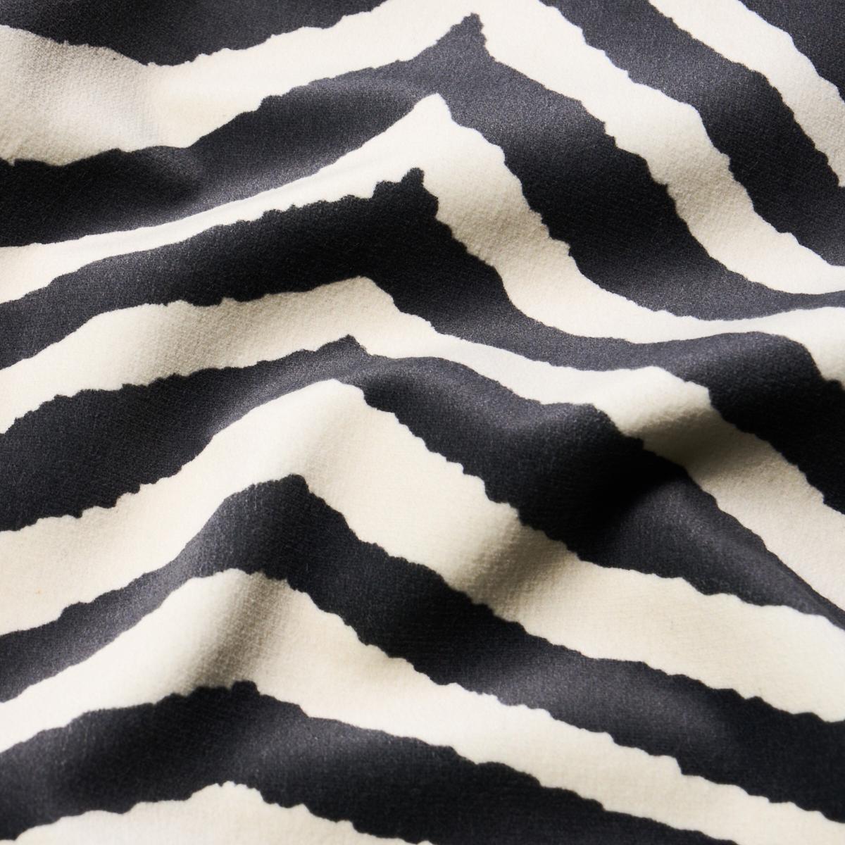 Schumacher Blixen Velvet Graphite Fabric