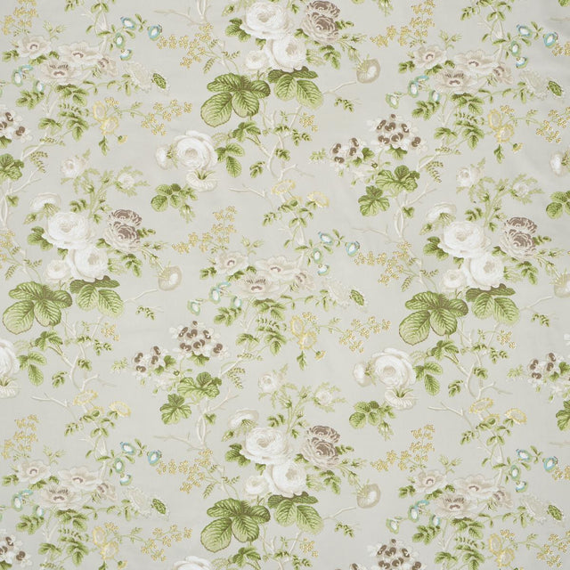 Schumacher Salisbury Chintz Taupe Fabric