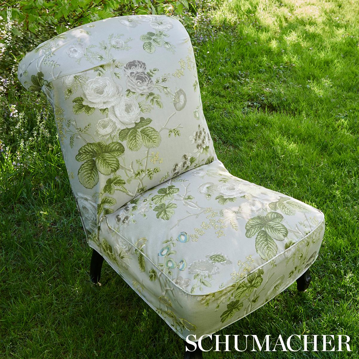Schumacher Salisbury Chintz Taupe Fabric