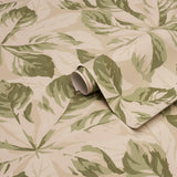 Schumacher Arboreal Handprint Leaf Wallpaper