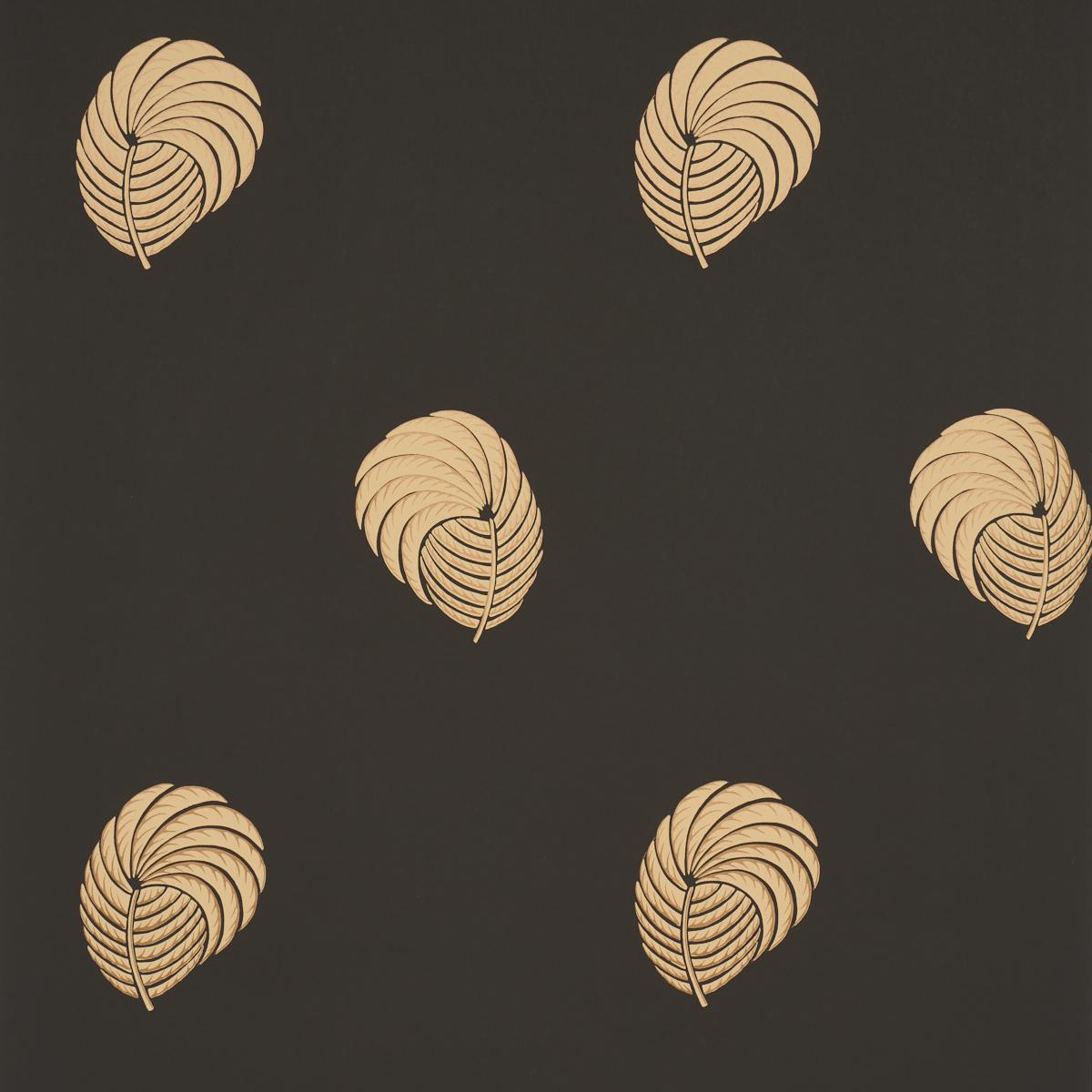 Schumacher Royal Plume Carbon Wallpaper
