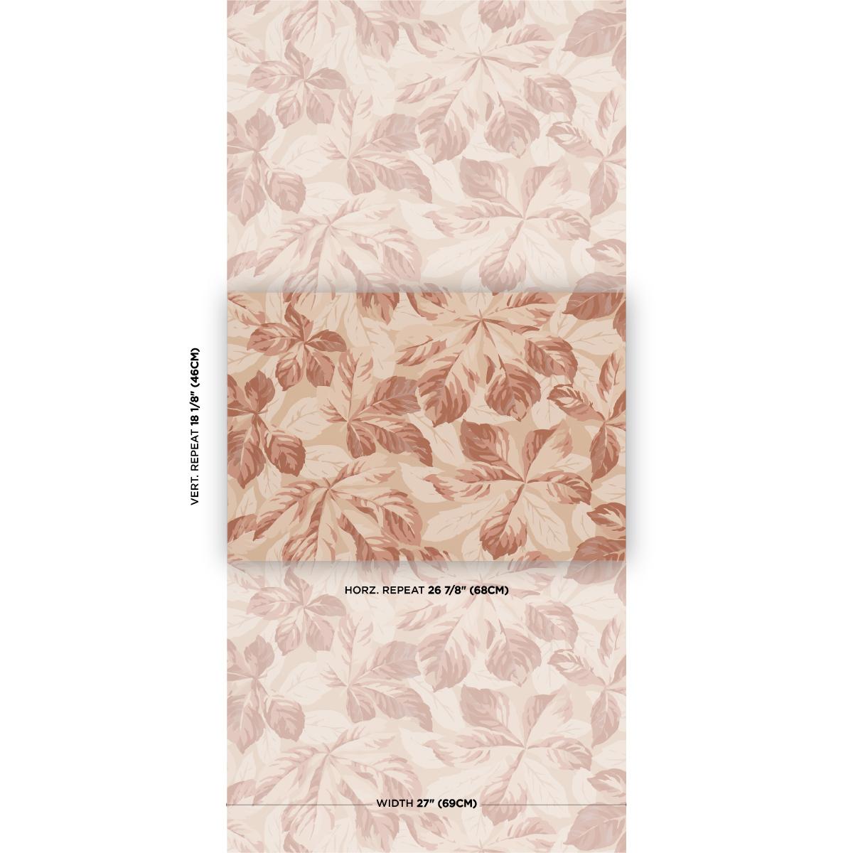 Schumacher Arboreal Handprint Spice Wallpaper