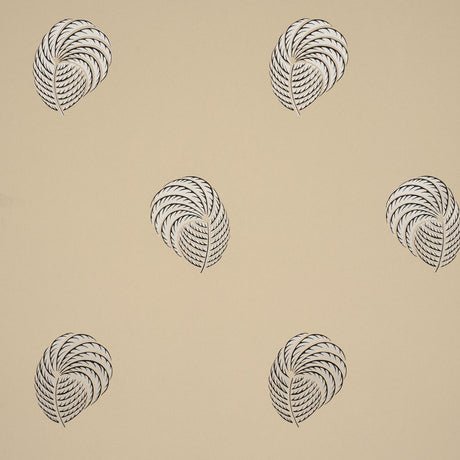 Schumacher Royal Plume Tan Wallpaper