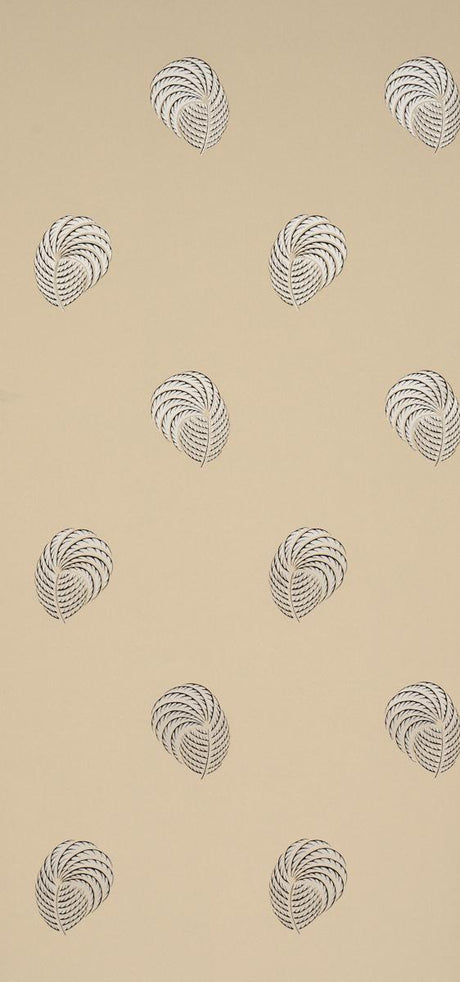 Schumacher Royal Plume Tan Wallpaper