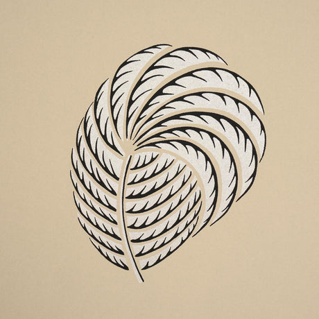 Schumacher Royal Plume Tan Wallpaper