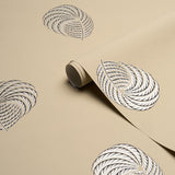 Schumacher Royal Plume Tan Wallpaper