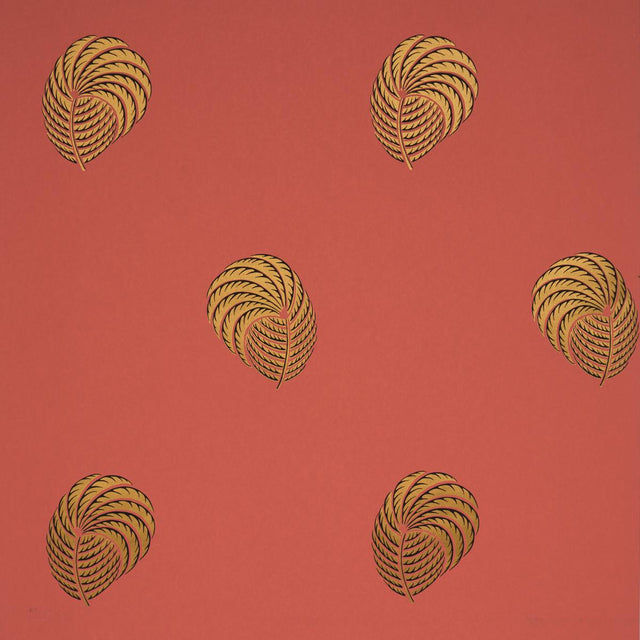 Schumacher Royal Plume Russet Wallpaper