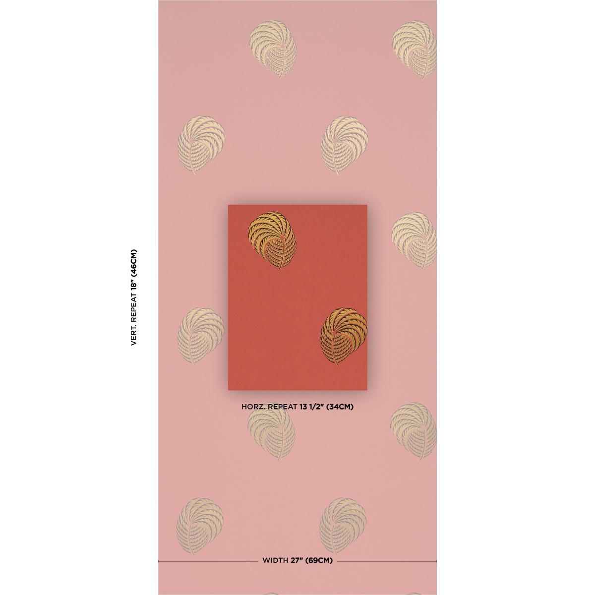 Schumacher Royal Plume Russet Wallpaper