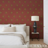 Schumacher Royal Plume Russet Wallpaper