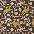 Schumacher Les Gazelles Au Bois Chocolate Fabric