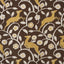 Schumacher Les Gazelles Au Bois Chocolate Fabric