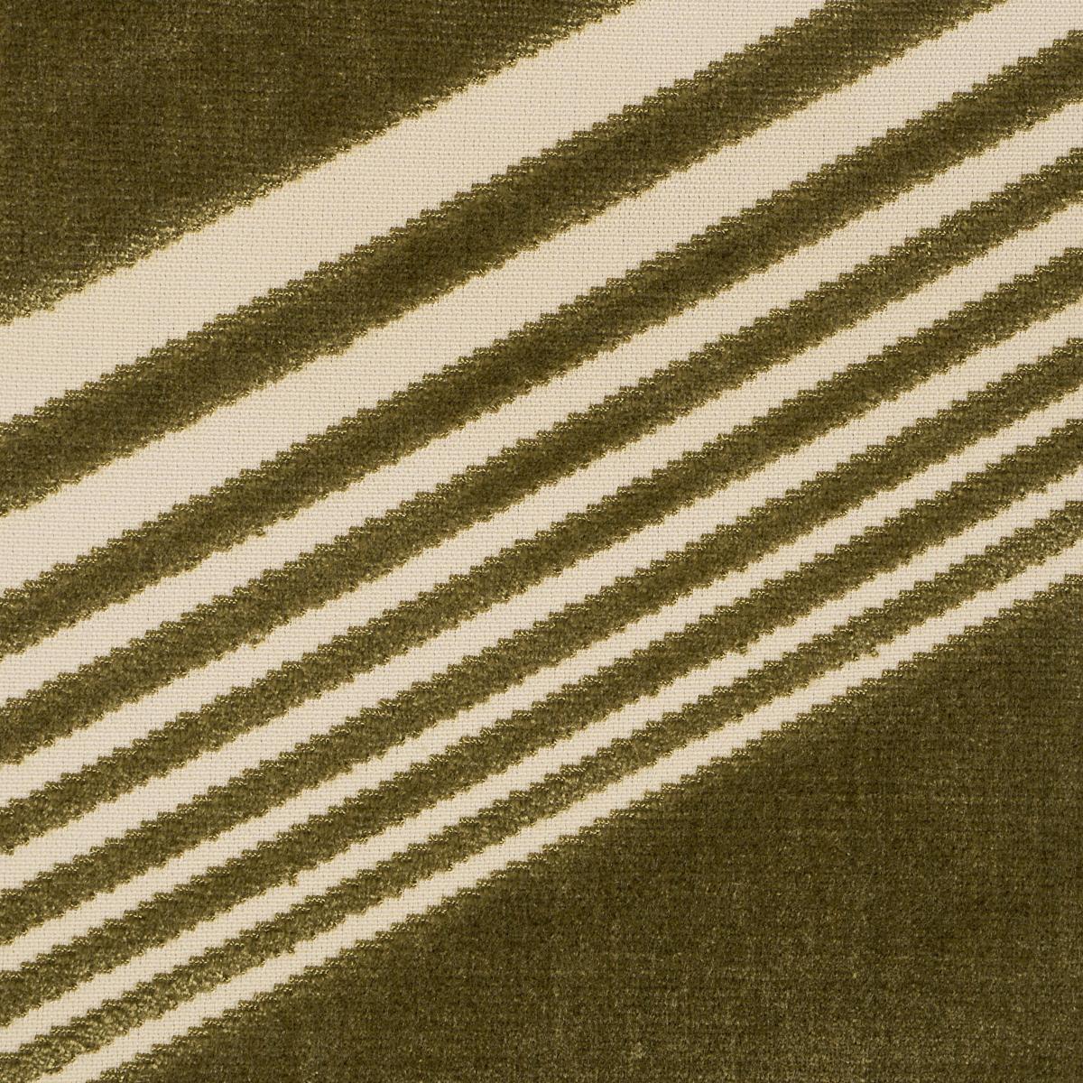 Schumacher Jessie Cut Velvet Olive Fabric