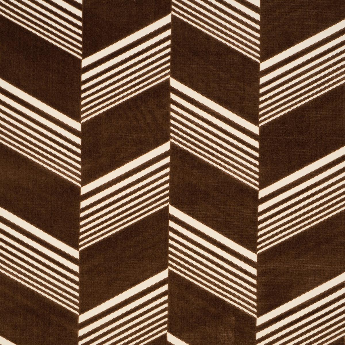 Schumacher Jessie Cut Velvet Sable Fabric