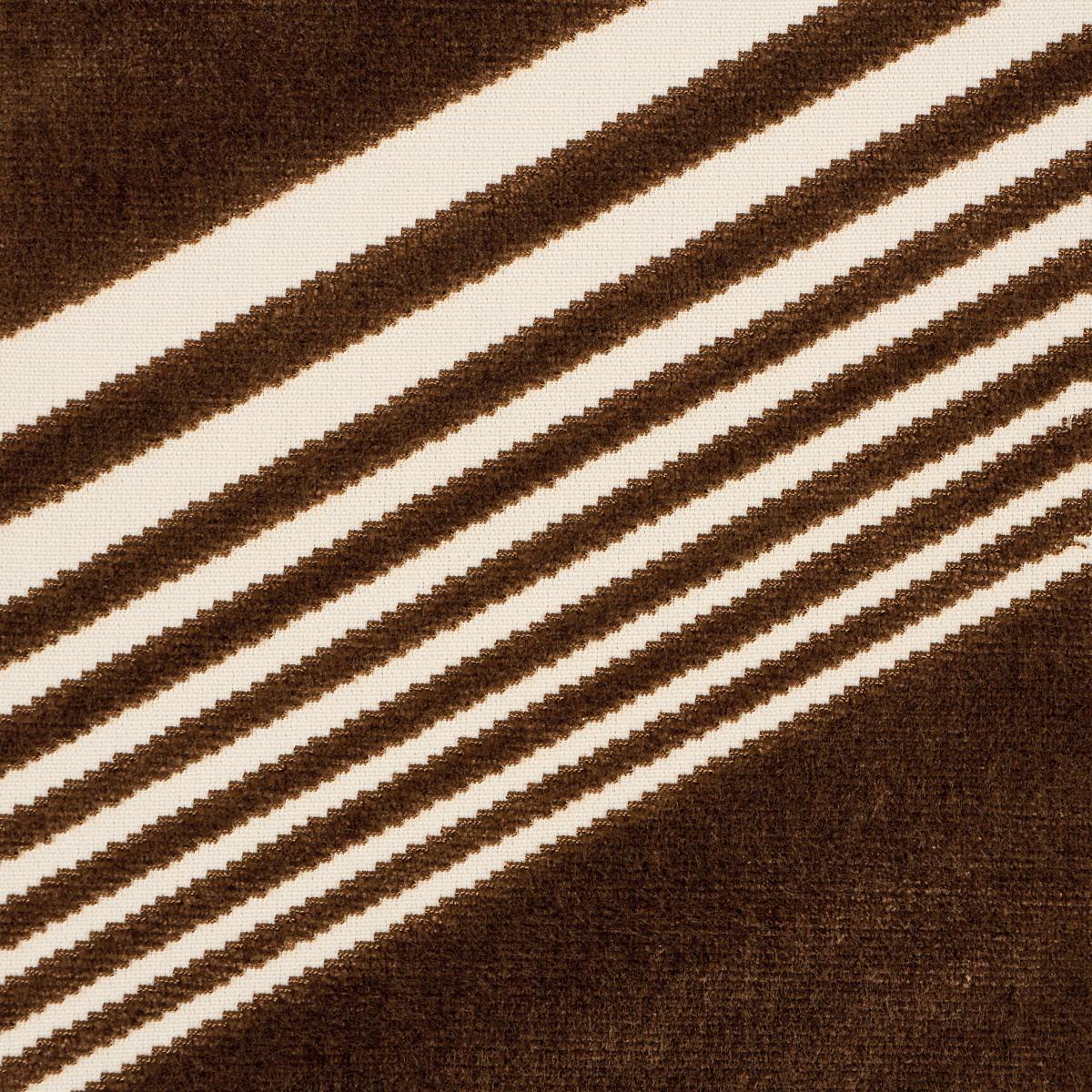 Schumacher Jessie Cut Velvet Sable Fabric