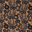 Schumacher Emelie Velvet Bronze & Noir Fabric