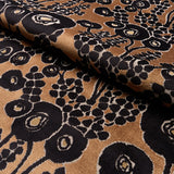 Schumacher Emelie Velvet Bronze & Noir Fabric