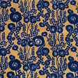 Schumacher Emelie Velvet Sapphire & Gold Fabric