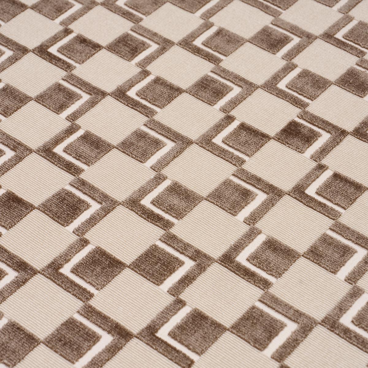 Schumacher Edison Velvet Champagne Fabric