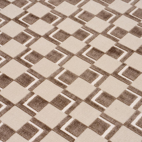 Schumacher Edison Velvet Champagne Fabric