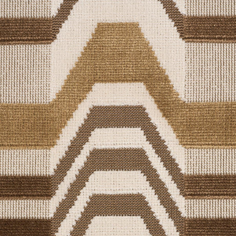 Schumacher Aldo Velvet Mocha & Camel Fabric