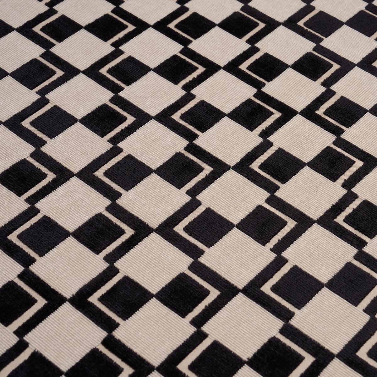 Schumacher Edison Velvet Noir Fabric