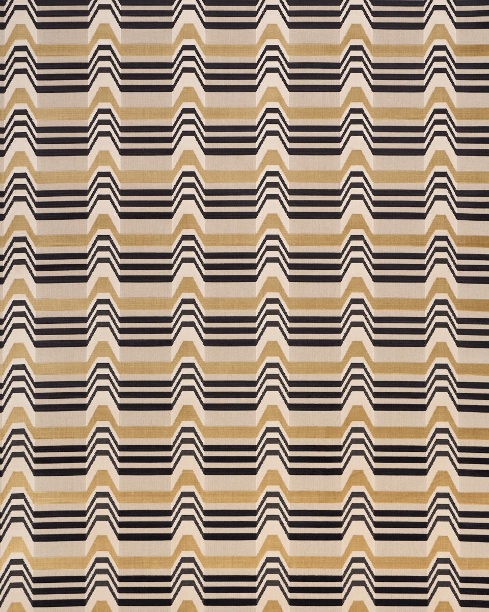 Schumacher Aldo Velvet Mocha & Noir Fabric