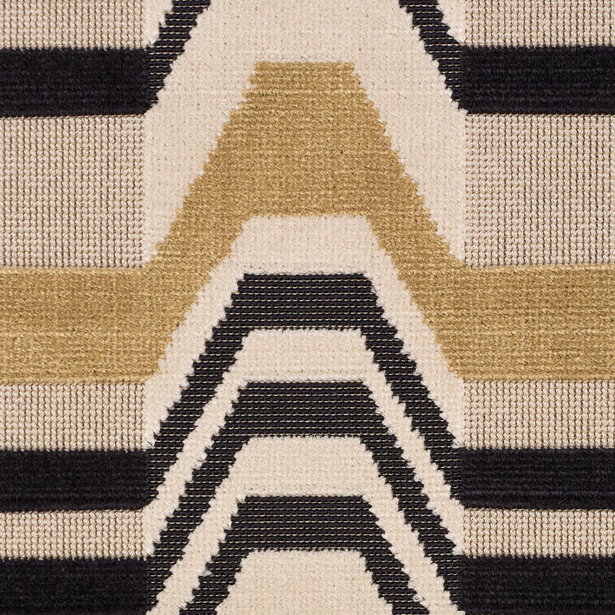 Schumacher Aldo Velvet Mocha & Noir Fabric