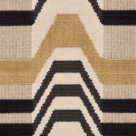 Schumacher Aldo Velvet Mocha & Noir Fabric