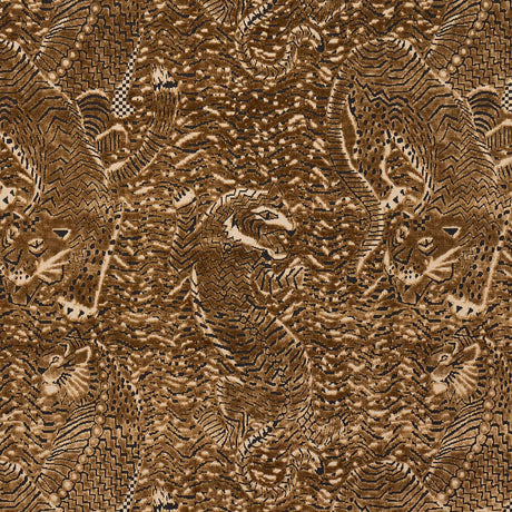 Schumacher Tigress Velvet Gold Fabric
