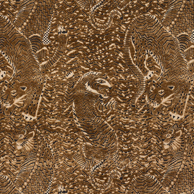 Schumacher Tigress Velvet Gold Fabric