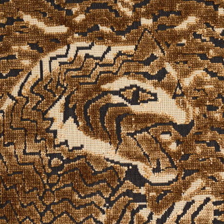 Schumacher Tigress Velvet Gold Fabric
