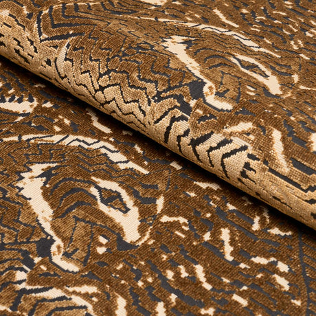 Schumacher Tigress Velvet Gold Fabric
