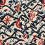 Schumacher Jacobean Garden Velvet Cinnabar & Peacock Fabric