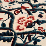 Schumacher Jacobean Garden Velvet Cinnabar & Peacock Fabric