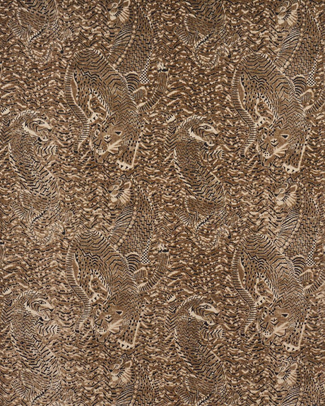 Schumacher Tigress Velvet Champagne Fabric