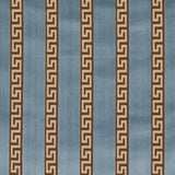 Schumacher Darius Velvet Stripe Aquamarine Fabric