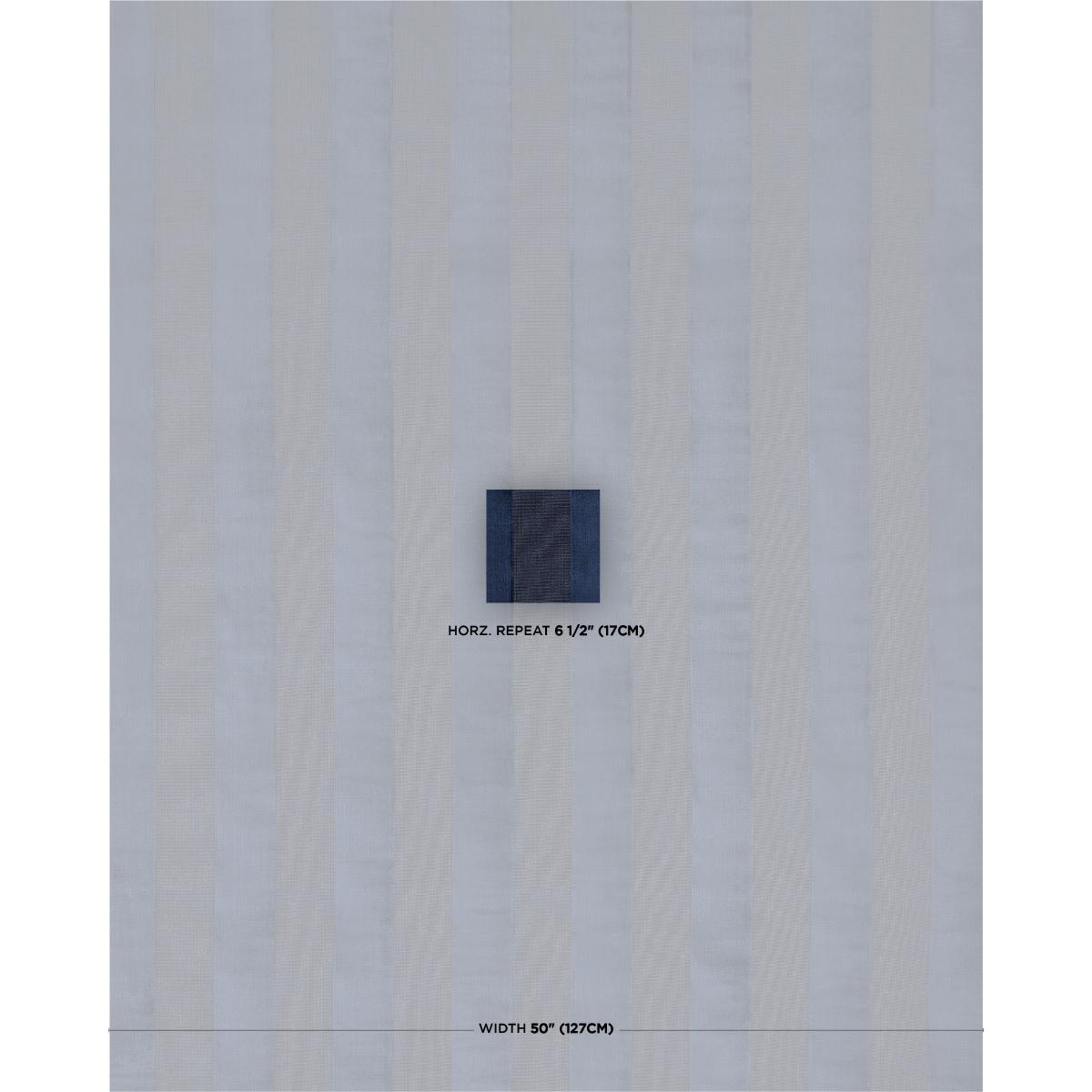 Schumacher Cunard Strié Velvet Sapphire Fabric
