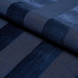 Schumacher Cunard Strié Velvet Sapphire Fabric