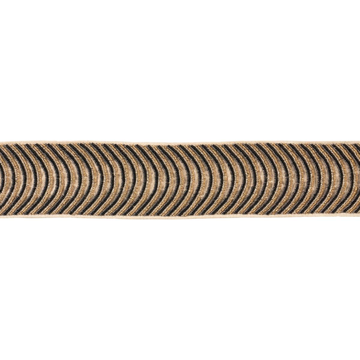 Schumacher Ebony Ziegfeld Beaded Tape