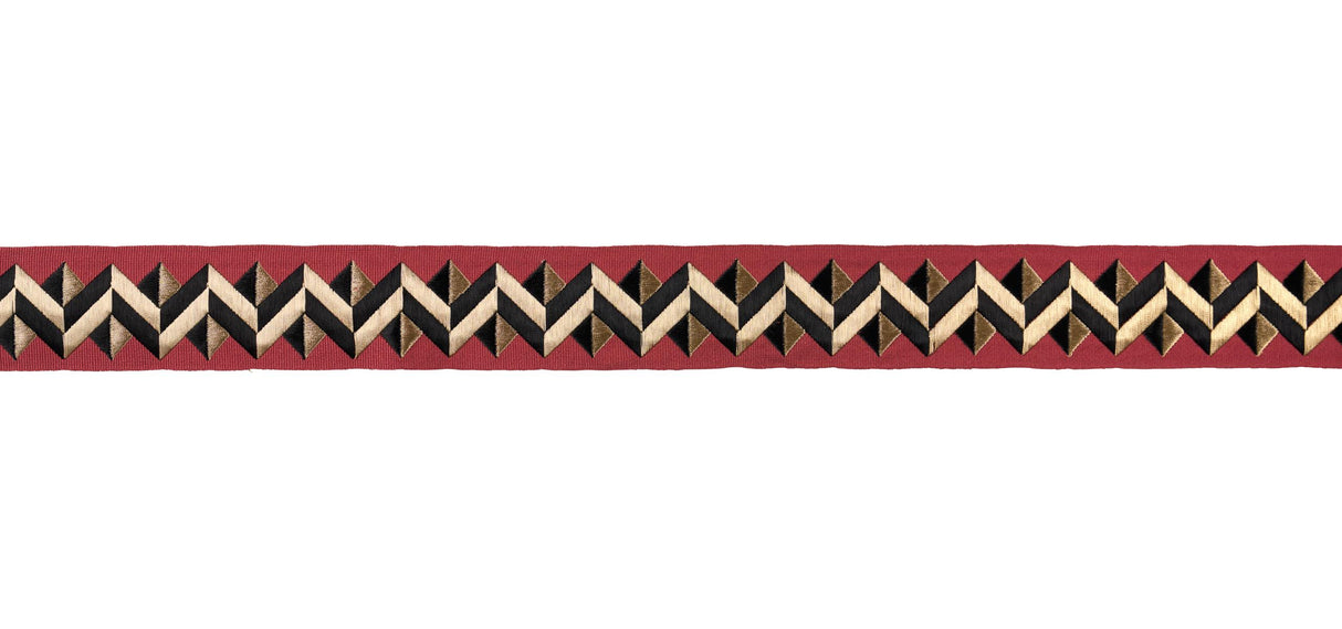 Schumacher Red Zigzag Moderne Tape