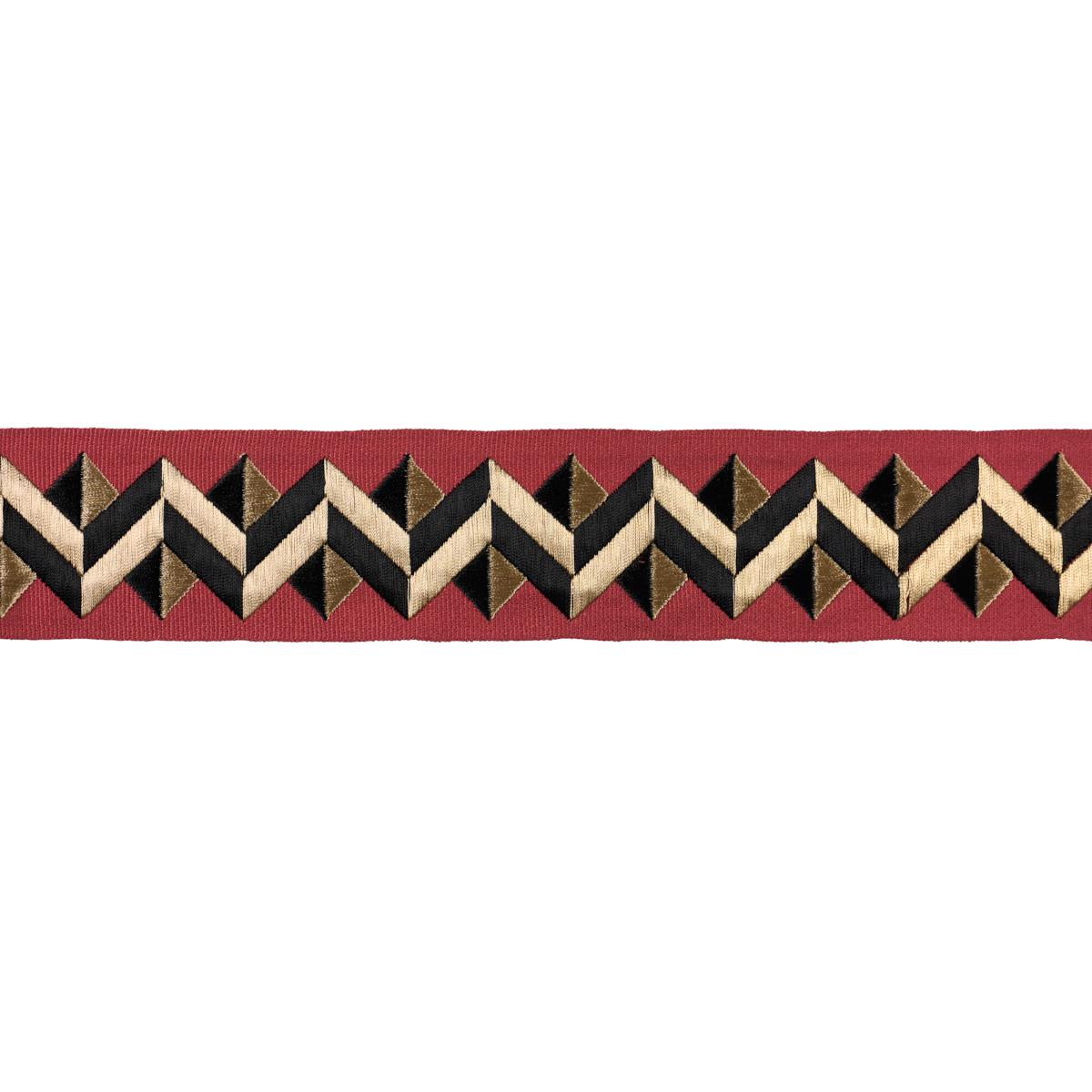 Schumacher Red Zigzag Moderne Tape
