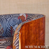 Schumacher Koi Fish Indigo Fabric