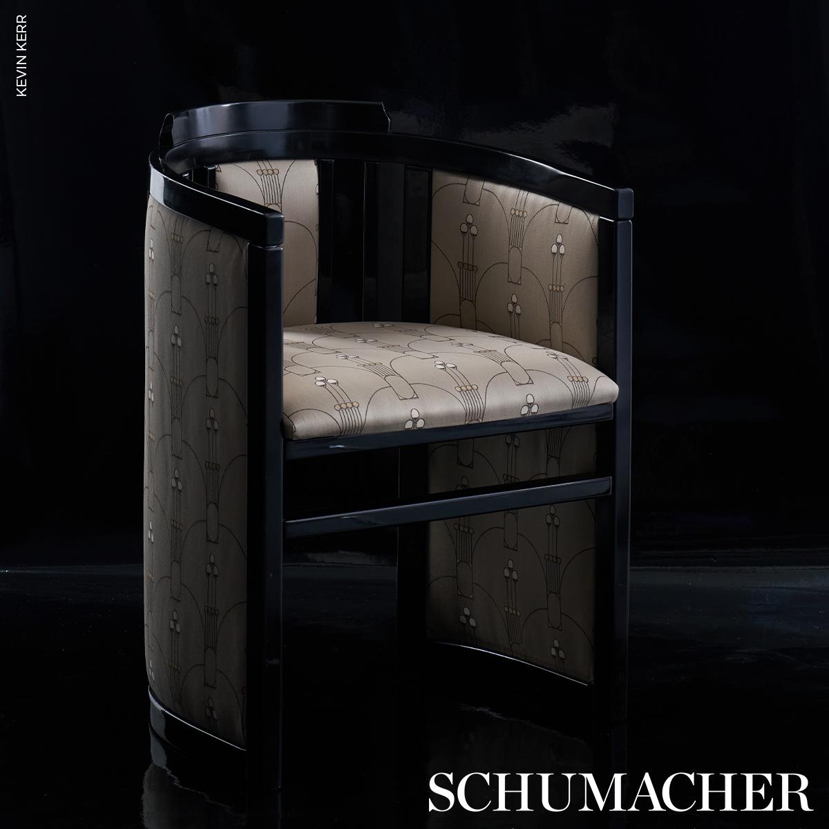 Schumacher Swanson Scallop Pewter Fabric