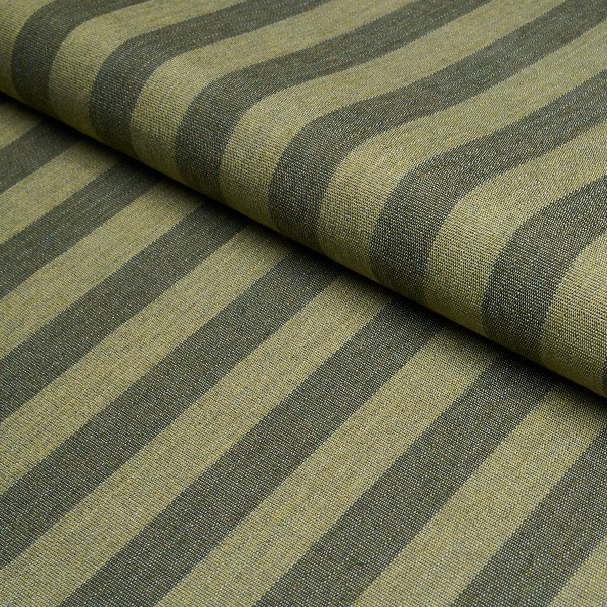 Schumacher Hanson Indoor/Outdoor Stripe Green Fabric