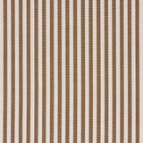 Schumacher Hanson Indoor/Outdoor Stripe Narrow Brown Fabric
