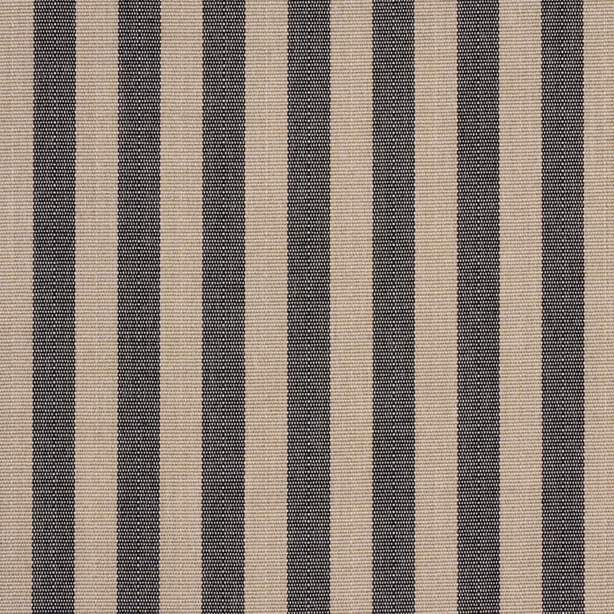 Schumacher Hanson Indoor/Outdoor Stripe Narrow Carbon Fabric